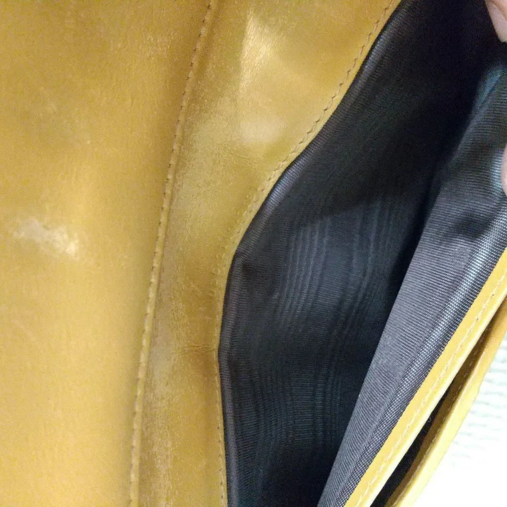 Authentic GUCCI Tan & Brown Canvas & Leather Long Wallet - Picture 6 of 11